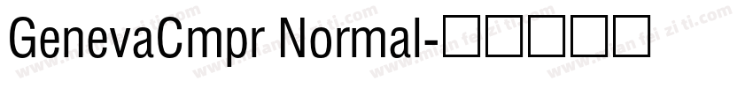 GenevaCmpr Normal字体转换